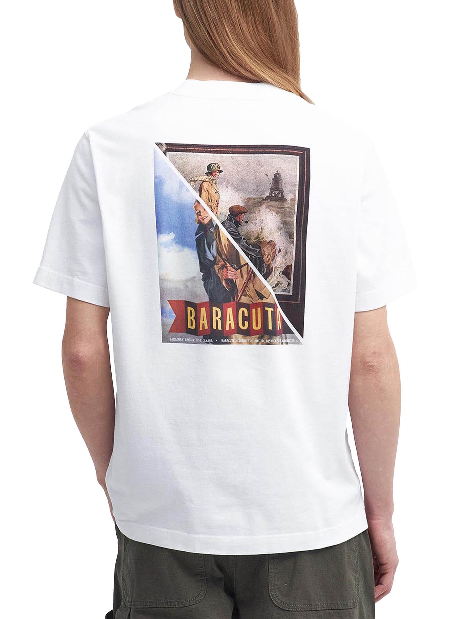 Baracuta T-shirt Archive Barbour x Baracuta Bianco