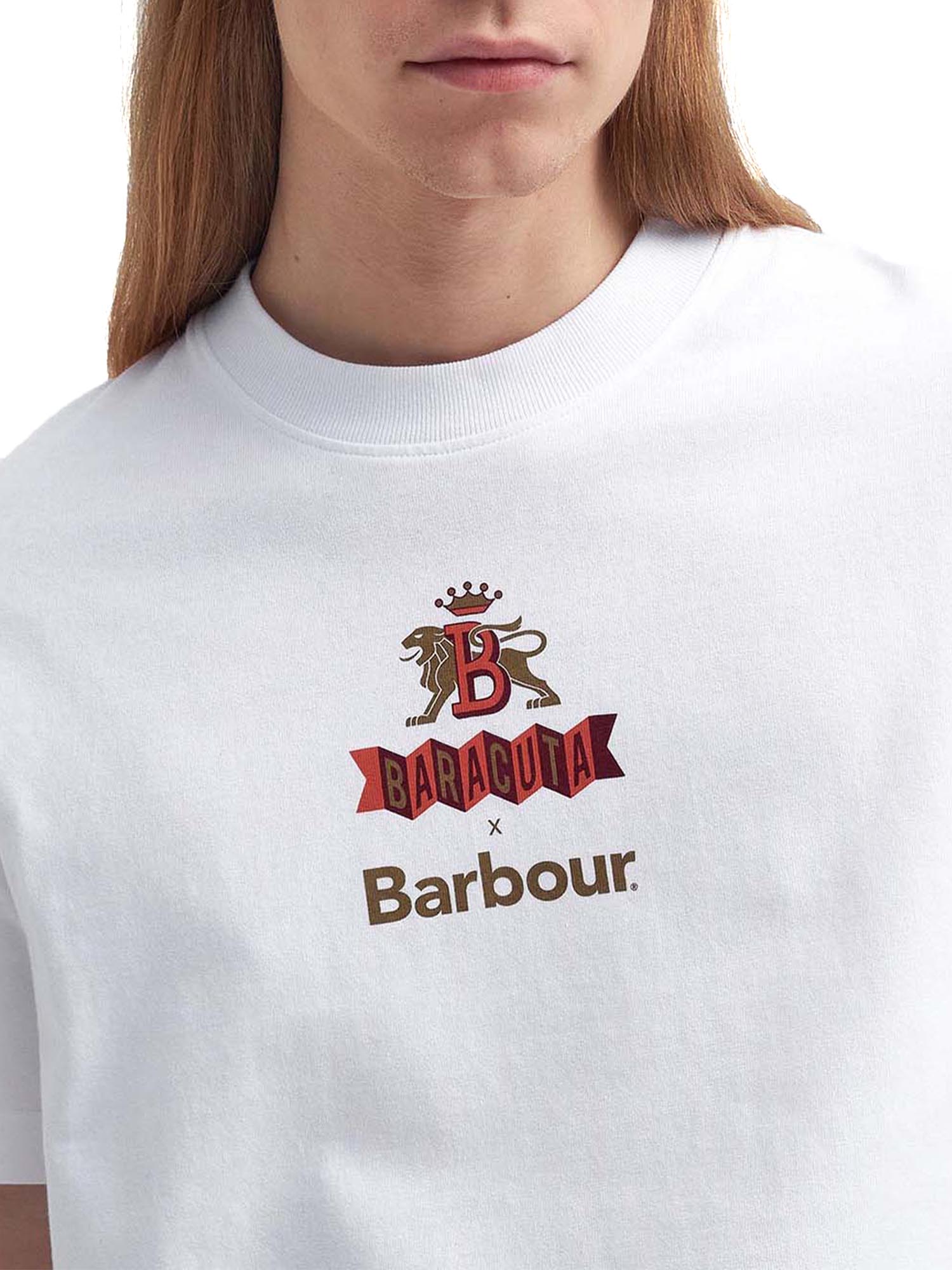 Baracuta T-shirt Archive Barbour x Baracuta Bianco