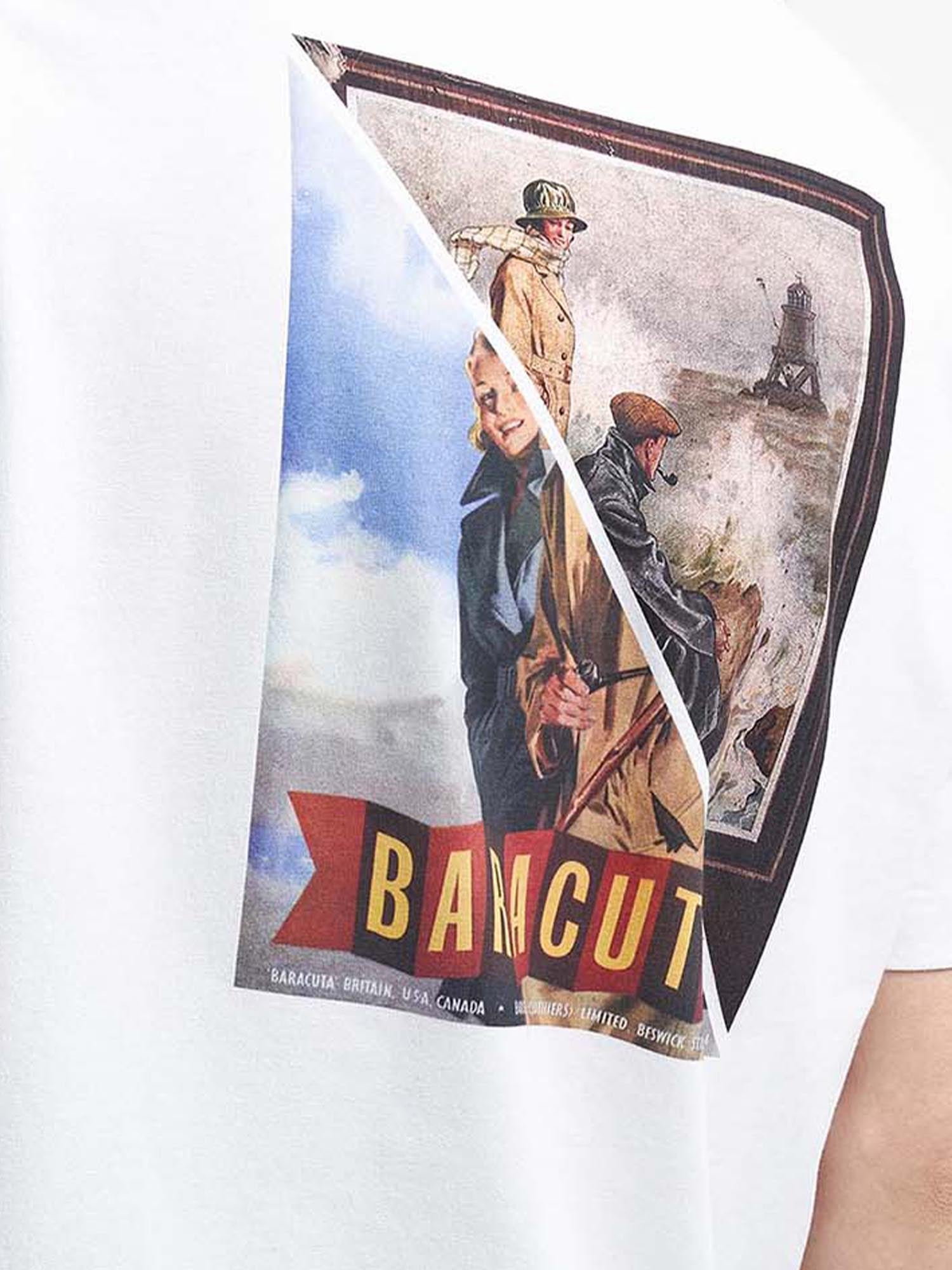 Baracuta T-shirt Archive Barbour x Baracuta Bianco