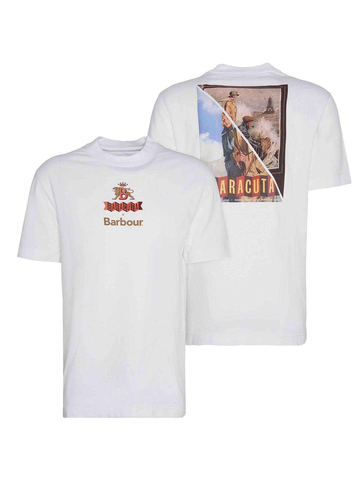 Baracuta T-shirt Archive Barbour x Baracuta Bianco