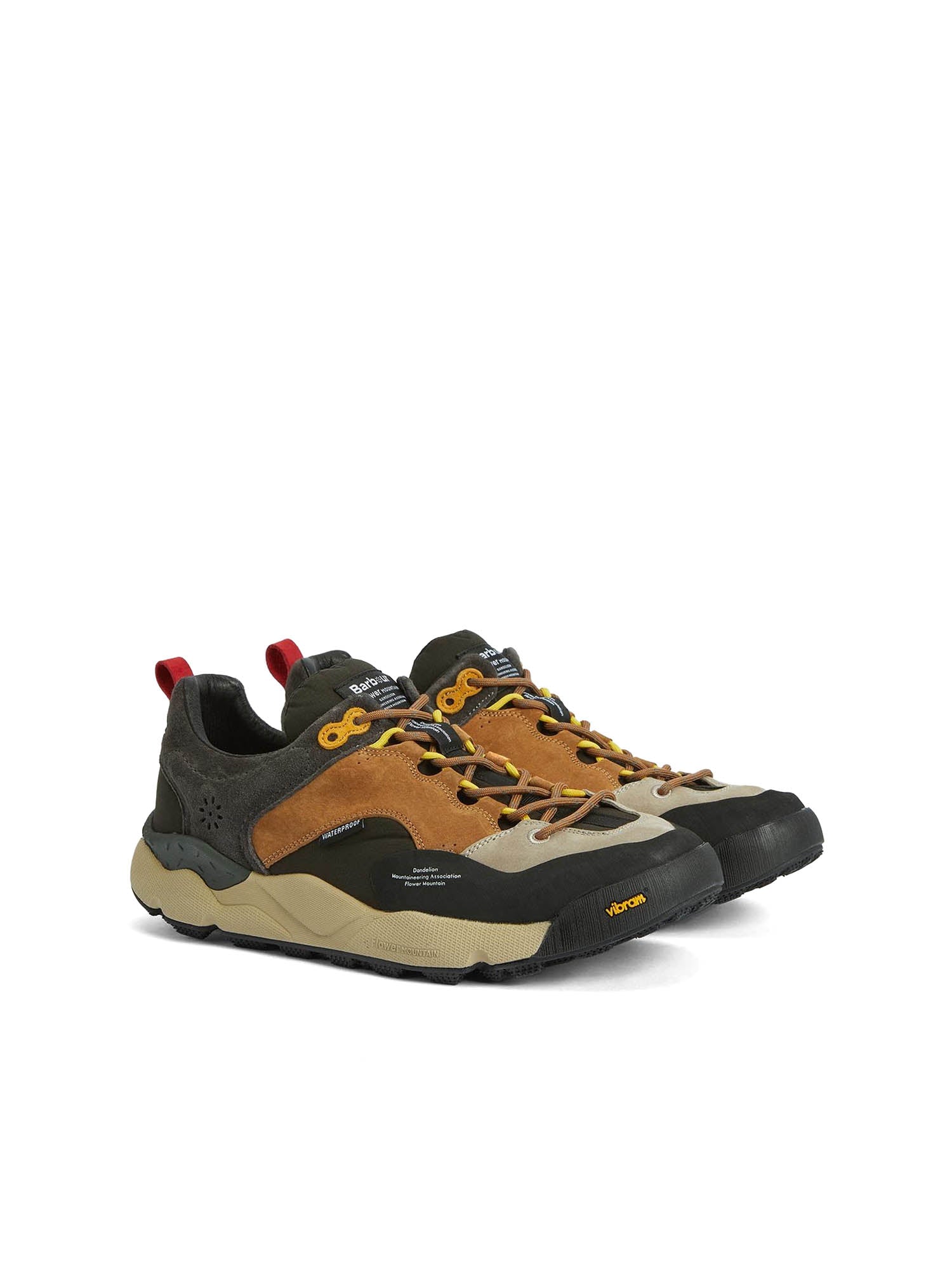 Barbour Barbour x Flower Mountain Back Country Uni Trainers Marrone