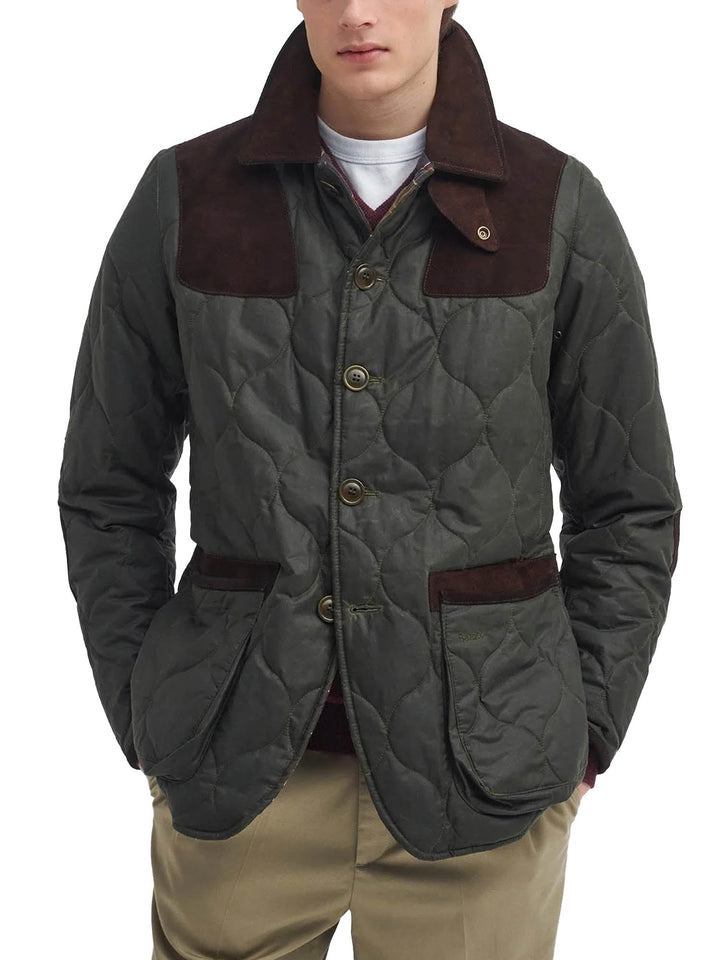 Barbour Barbour x TO KI TO Sporting Quilted Waxed Jacket Verde