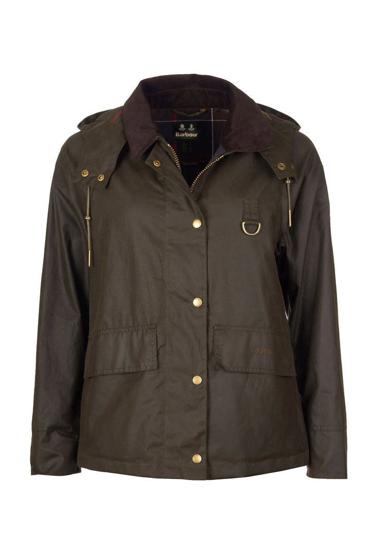 Barbour Giacca in cotone cerato Avon Verde