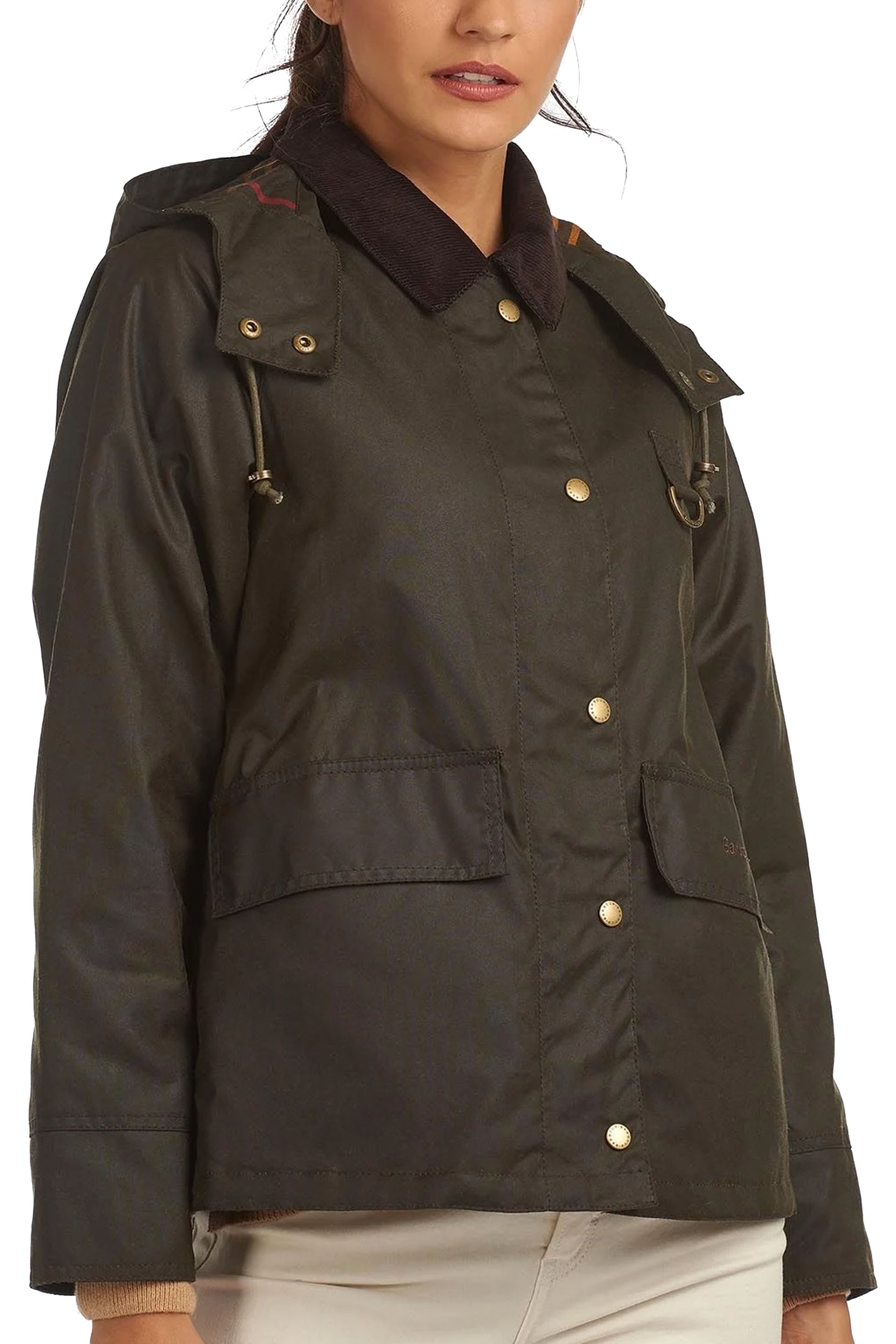 Barbour Giacca in cotone cerato Avon Verde