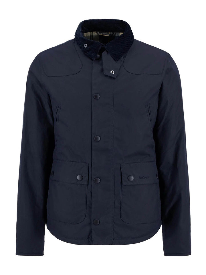 Barbour Giacca in cotone cerato Reelin Blu