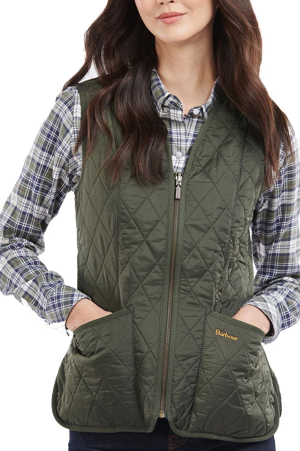 Barbour Gilet/fodera in pile Barbour Betty Verde