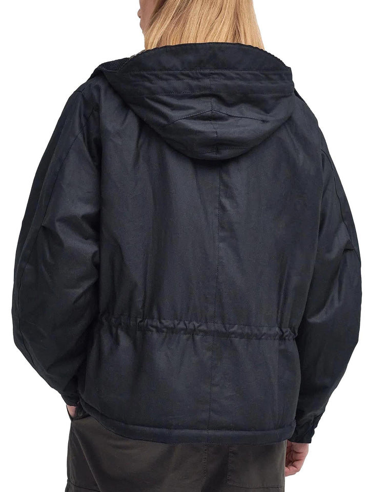 Barbour Parka cerato Short Wind Nero