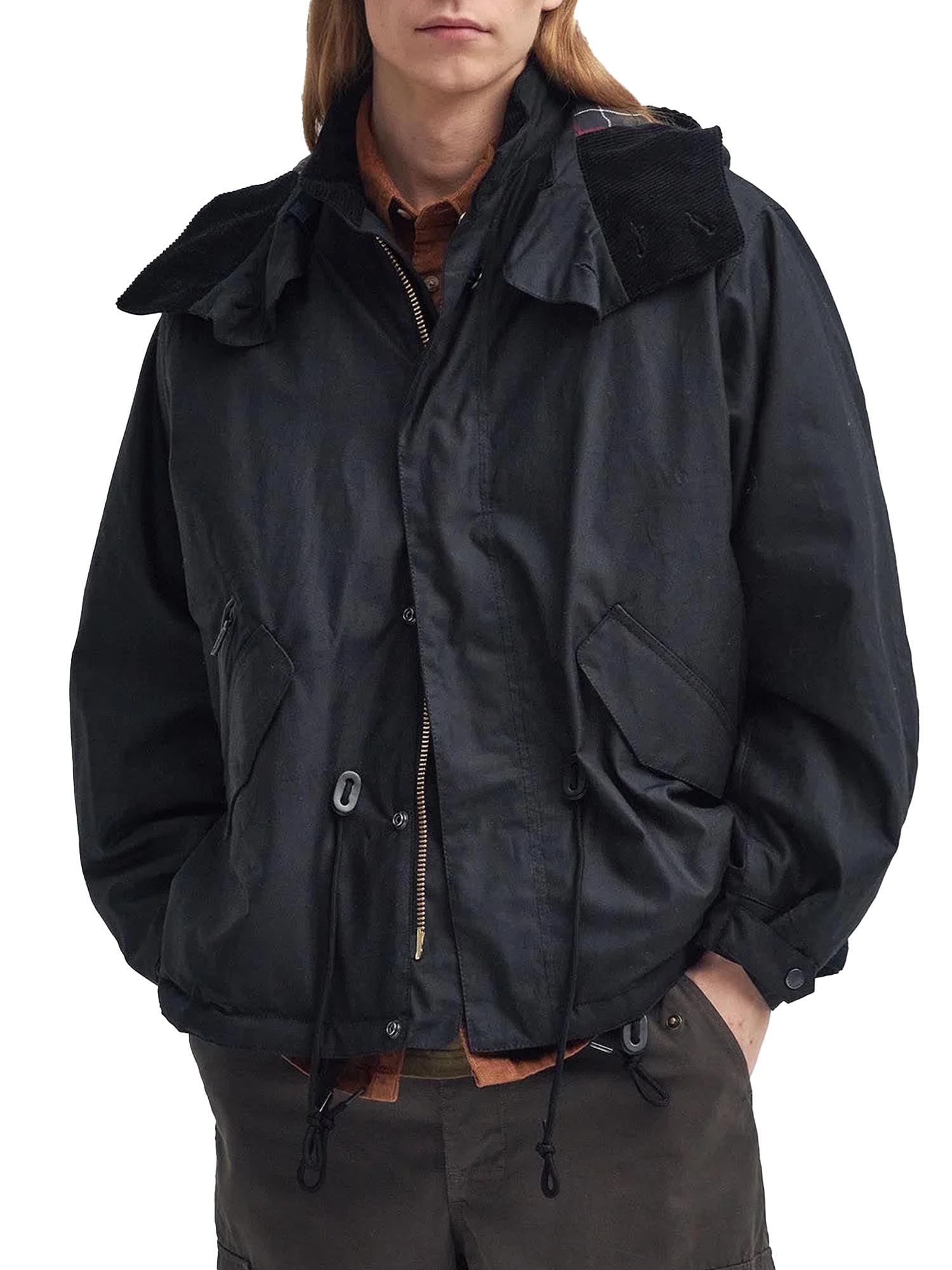 Barbour Parka cerato Short Wind Nero