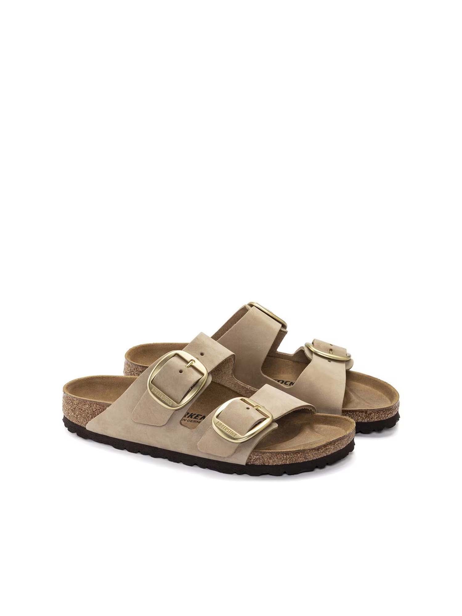 Birkenstock Arizona Big Buckle (Pelle Nubuck) Beige