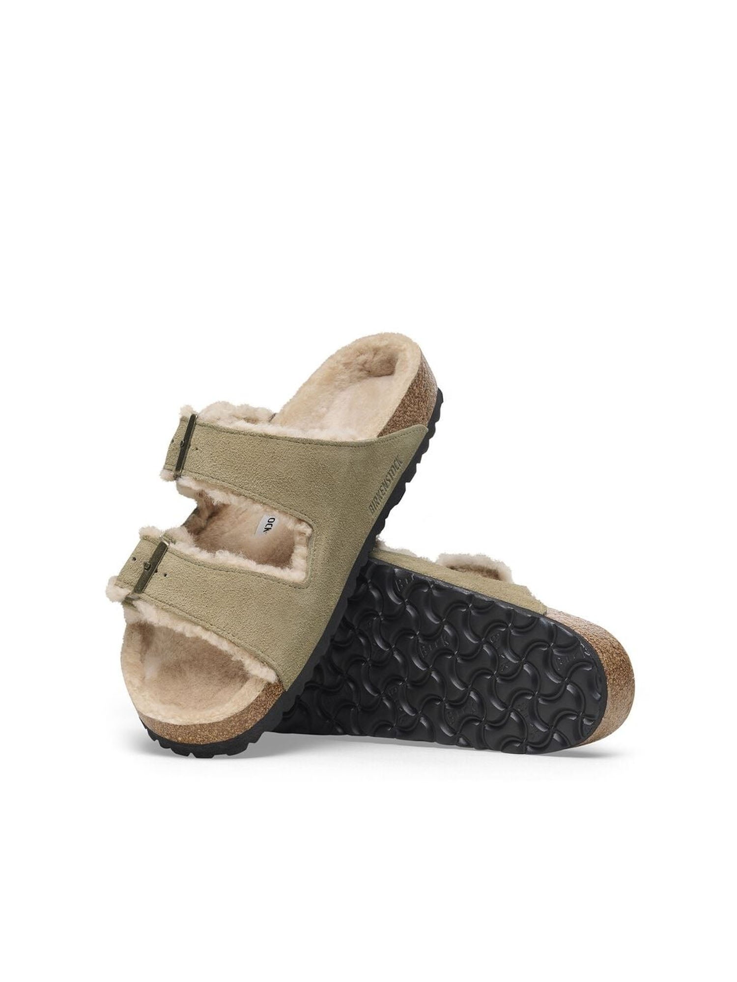 Birkenstock Arizona Pelliccia di Agnello Beige