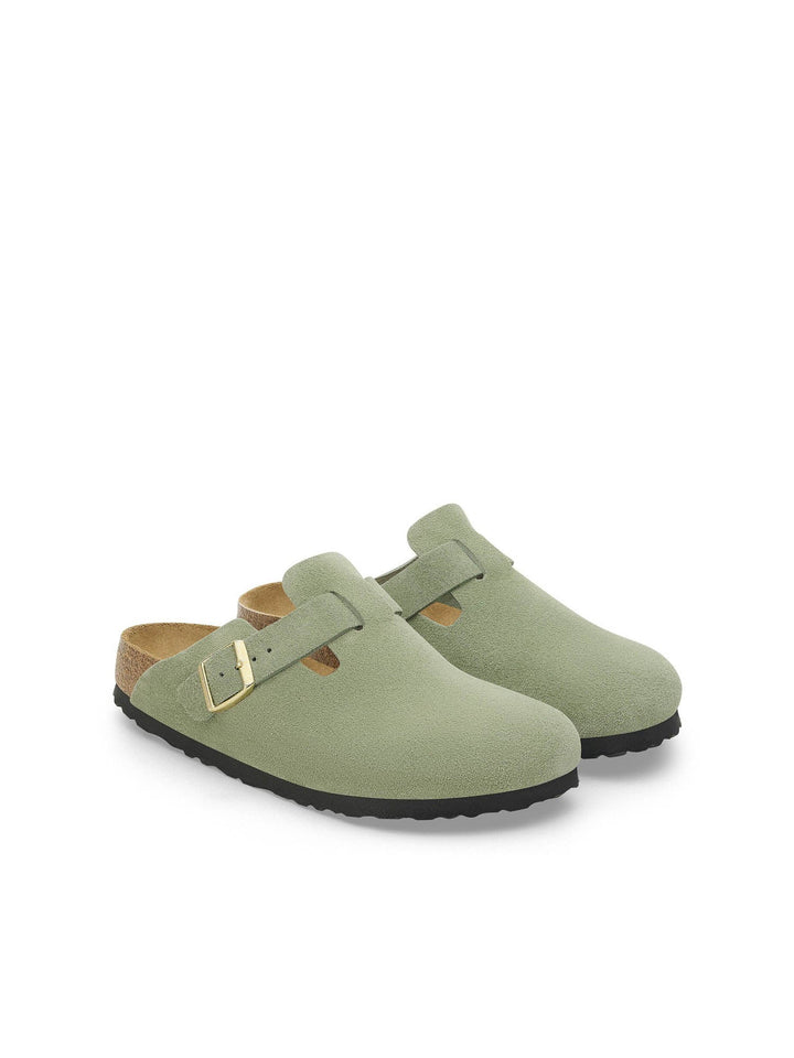 Birkenstock Boston plantare morbido Verde