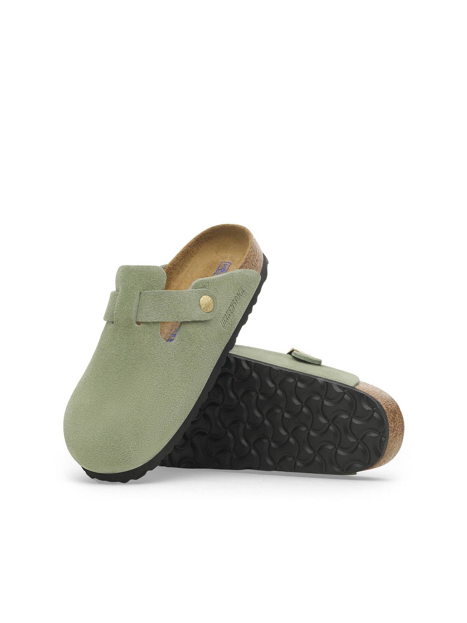 Birkenstock Boston plantare morbido Verde