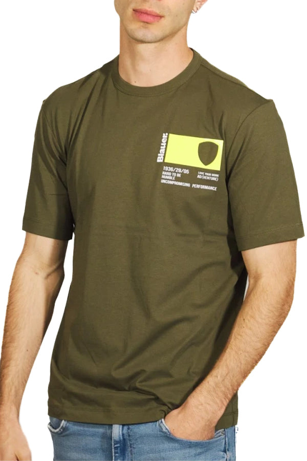 T-SHIRT Verde Blauer