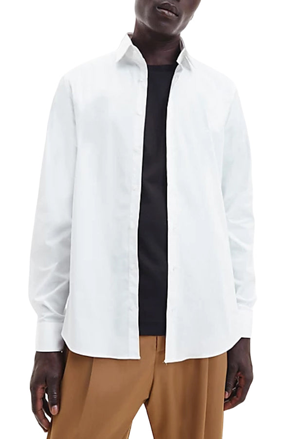 Poplin Stretch Slim Shirt