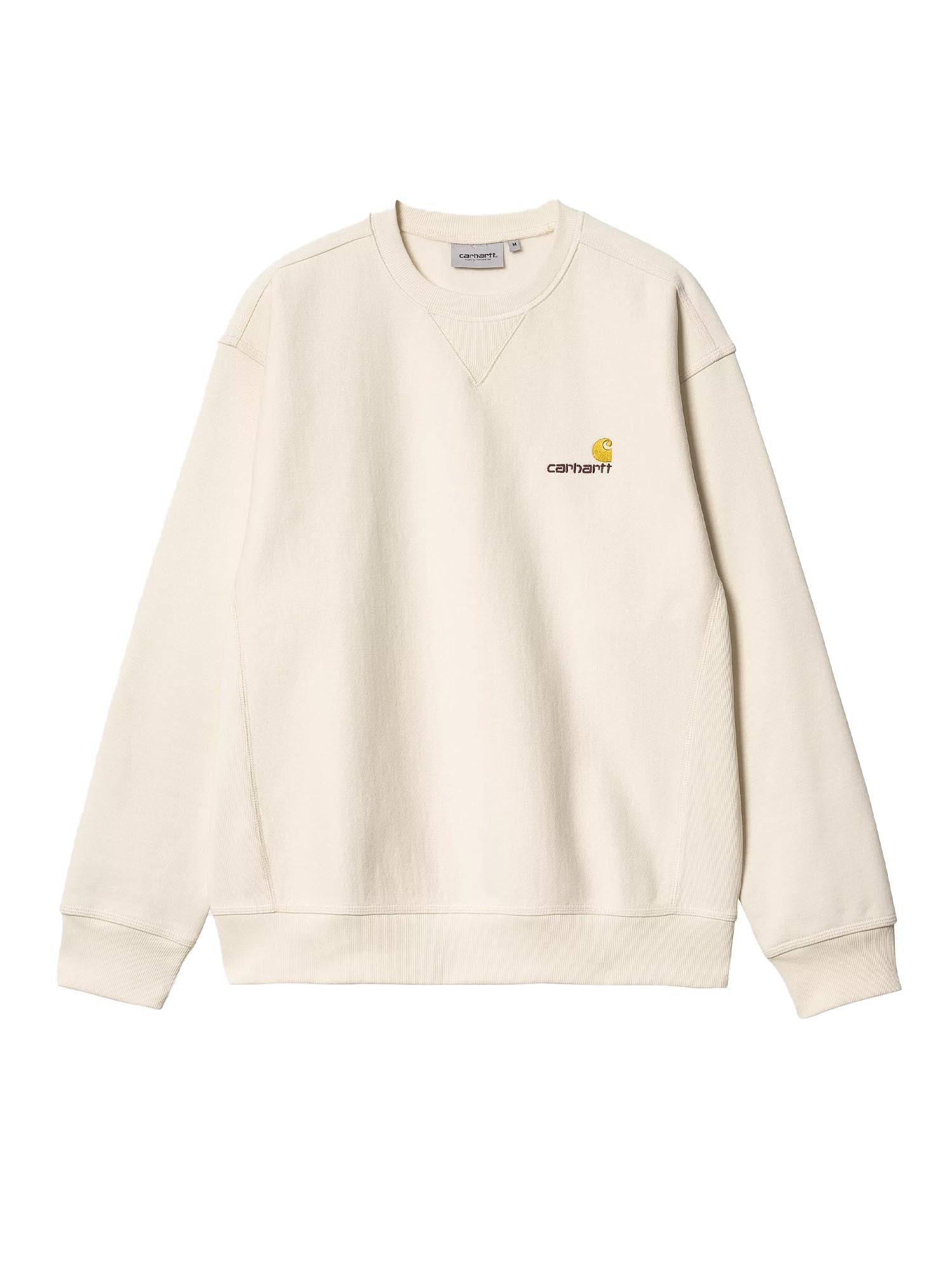 Carhartt Wip American Script Sweatshirt Bianco