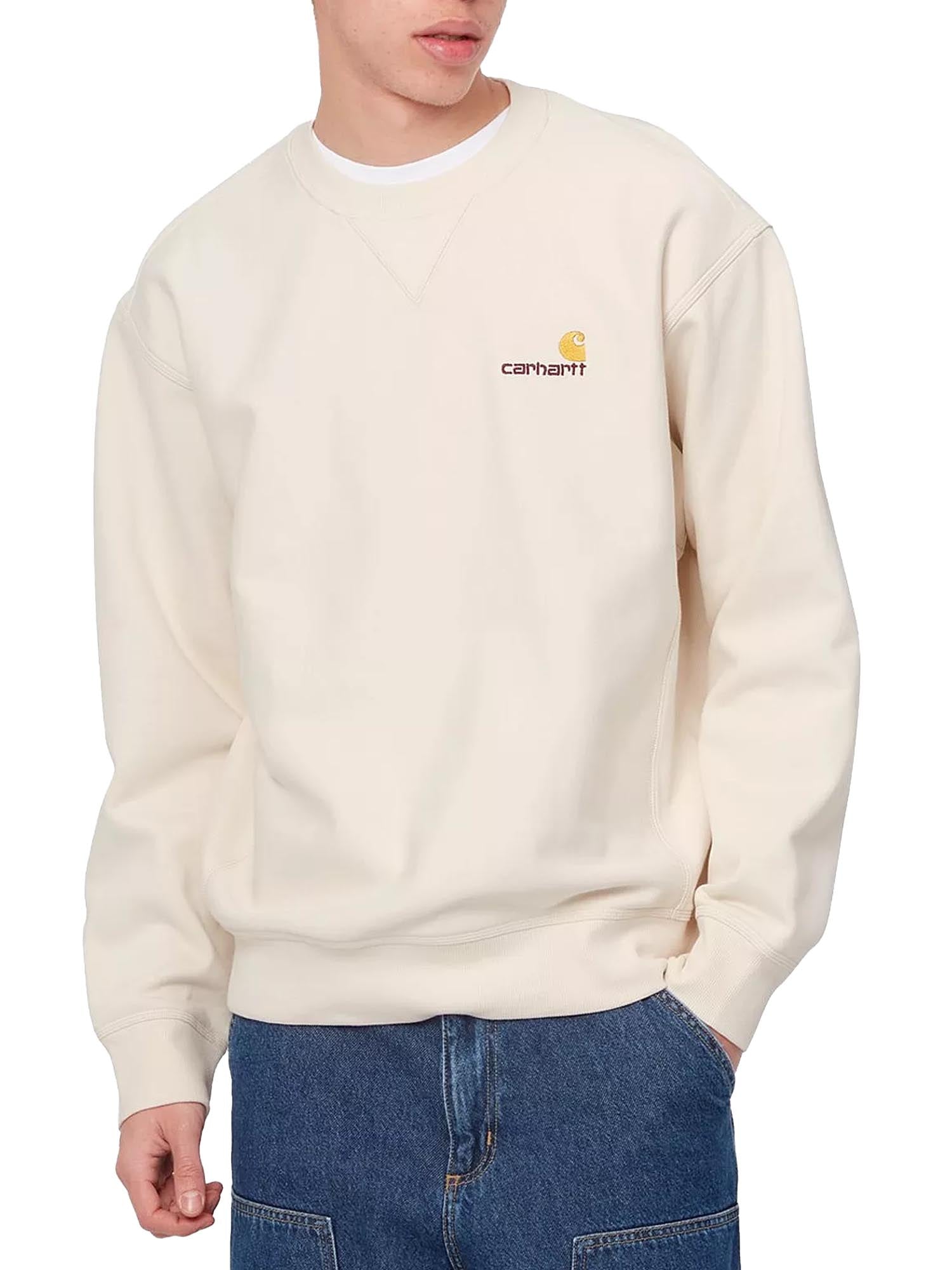 Carhartt Wip American Script Sweatshirt Bianco