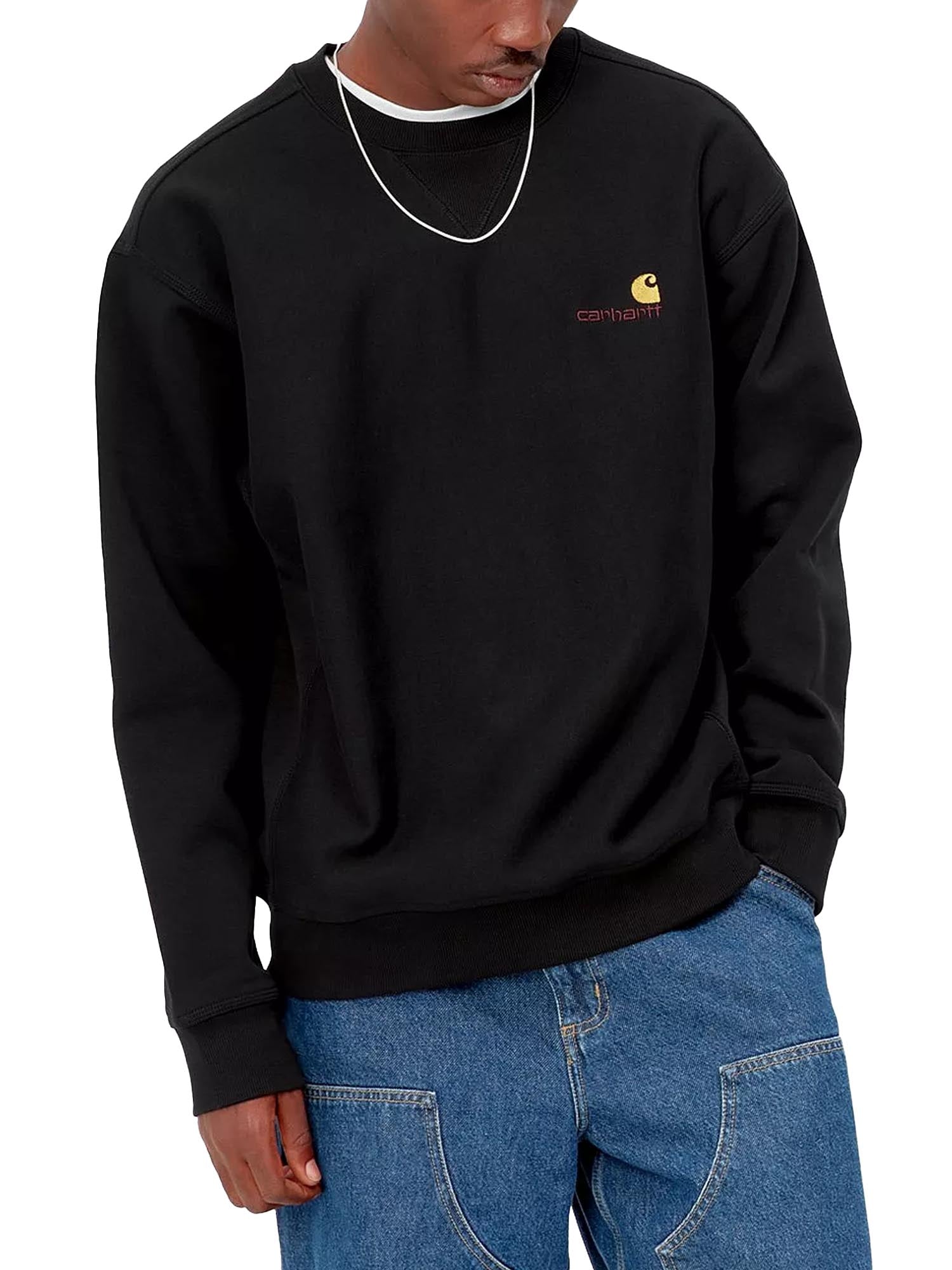 Carhartt Wip American Script Sweatshirt Nero