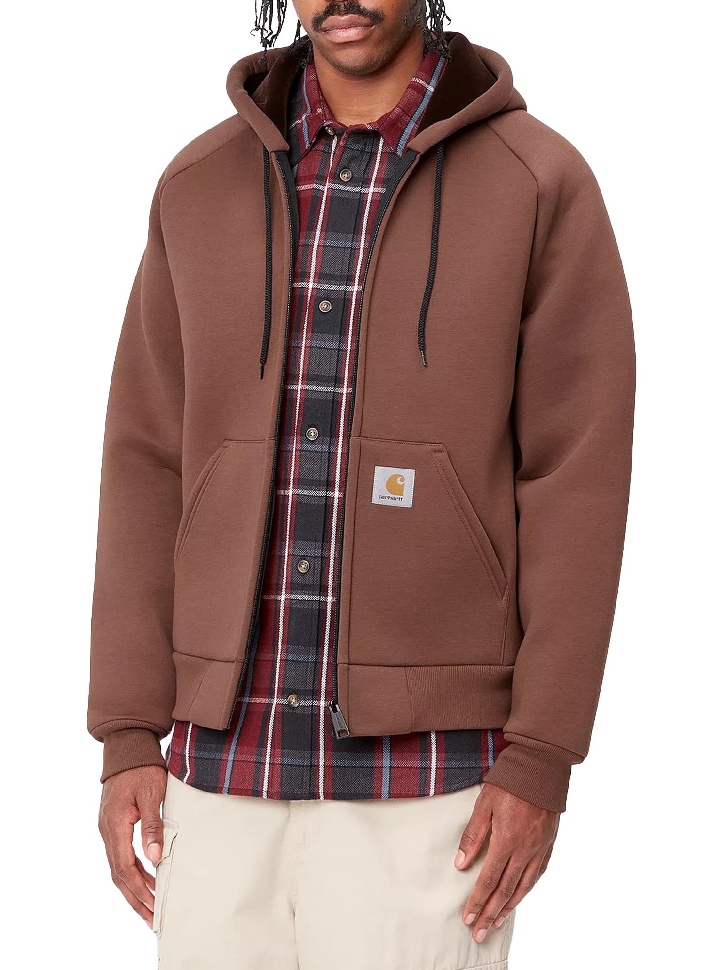 Carhartt Wip Car-Lux Hooded Jacket Marrone