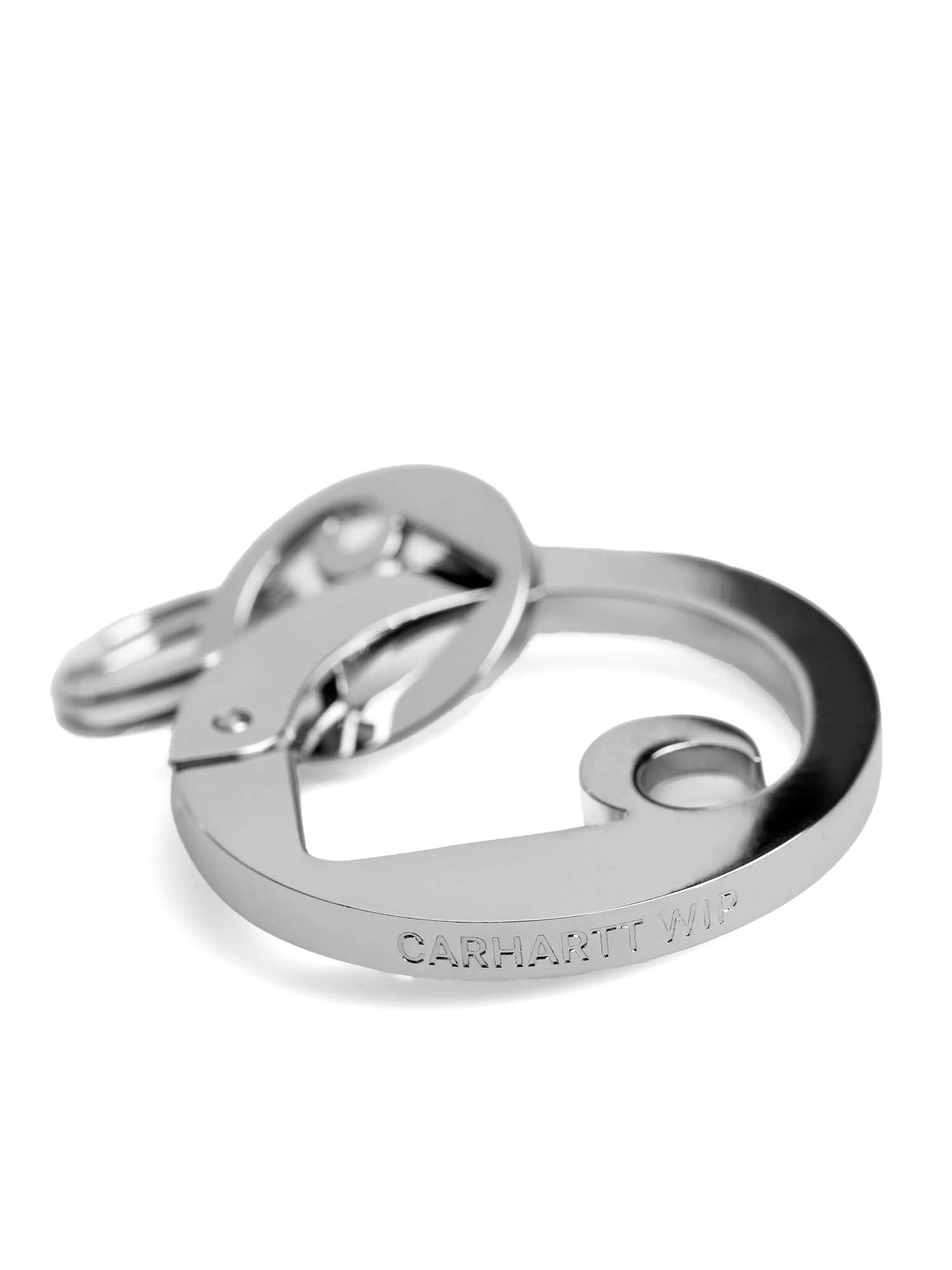 Carhartt Wip Charms Carabiner Keychain Argento