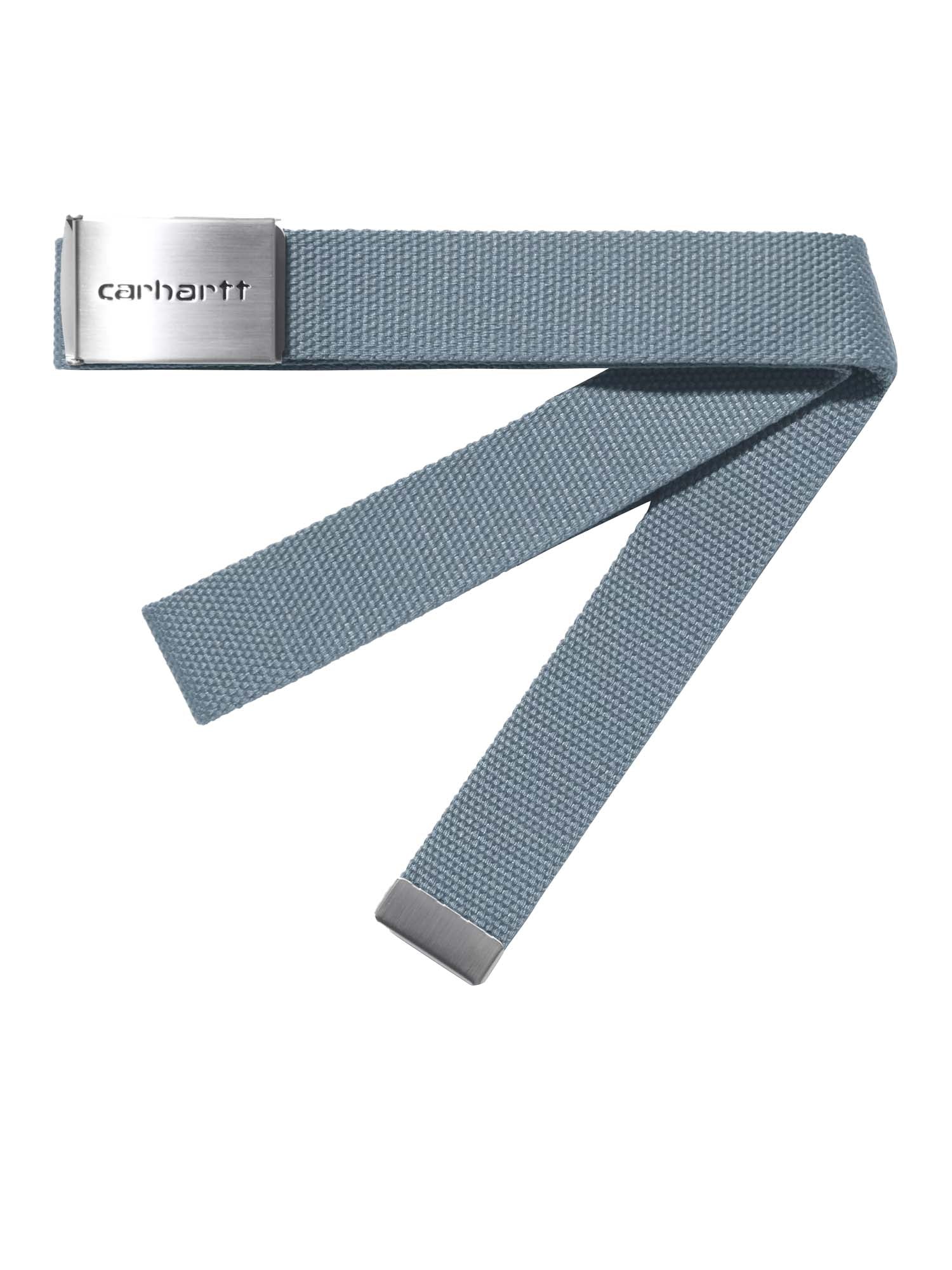 Carhartt Wip Clip Belt Chrome Blu