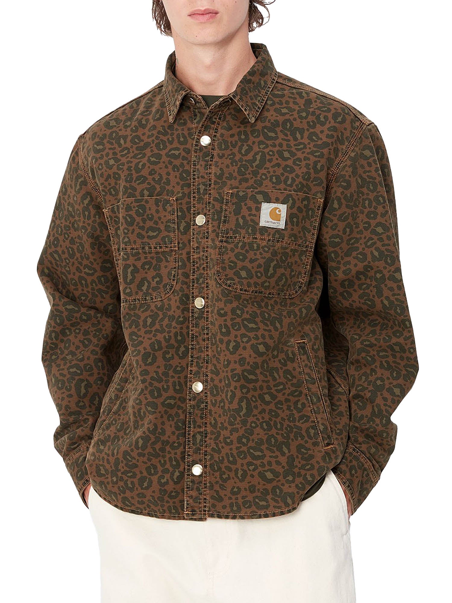 Carhartt Wip Conro Shirt Jac Marrone