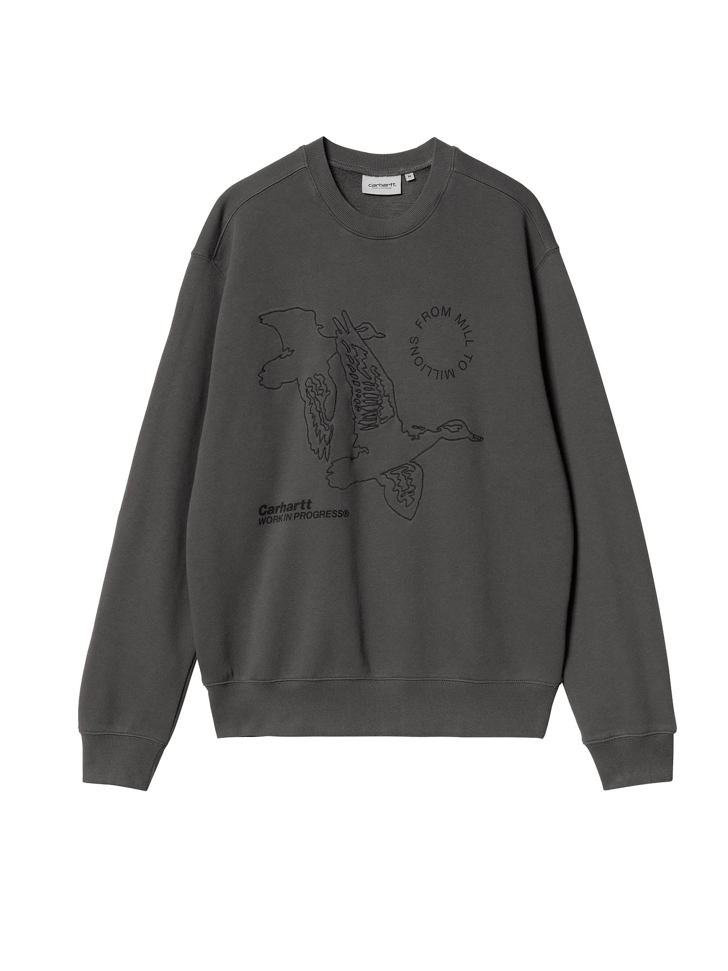 Carhartt Wip Flying Ducks Sweat Grigio