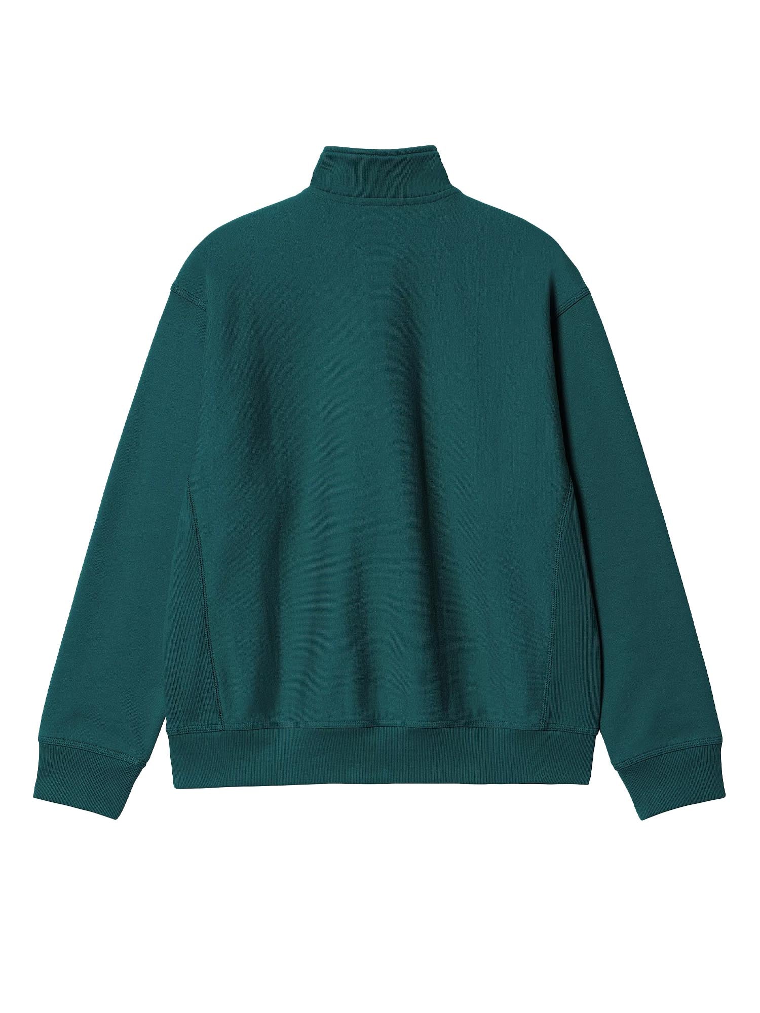 Carhartt Wip Half Zip American Script Sweatshirt Verde