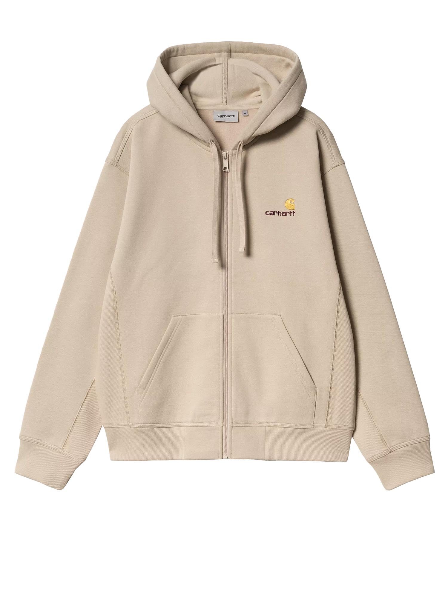 Carhartt Wip Hooded American Script Jacket Beige