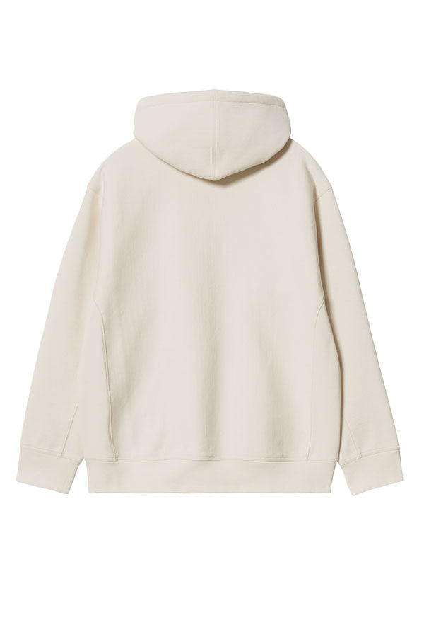 Carhartt Wip Hooded American Script Sweatshirt Bianco