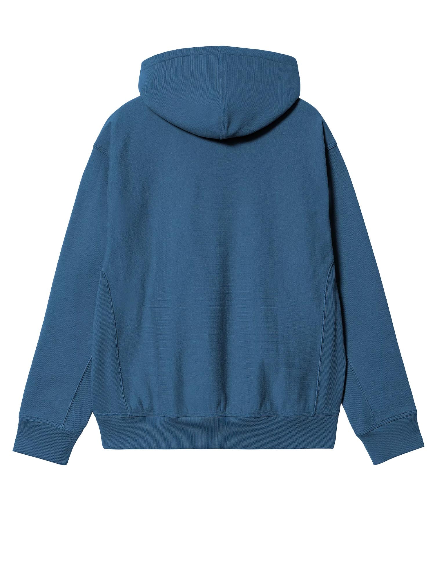 Carhartt Wip Hooded American Script Sweatshirt Blu