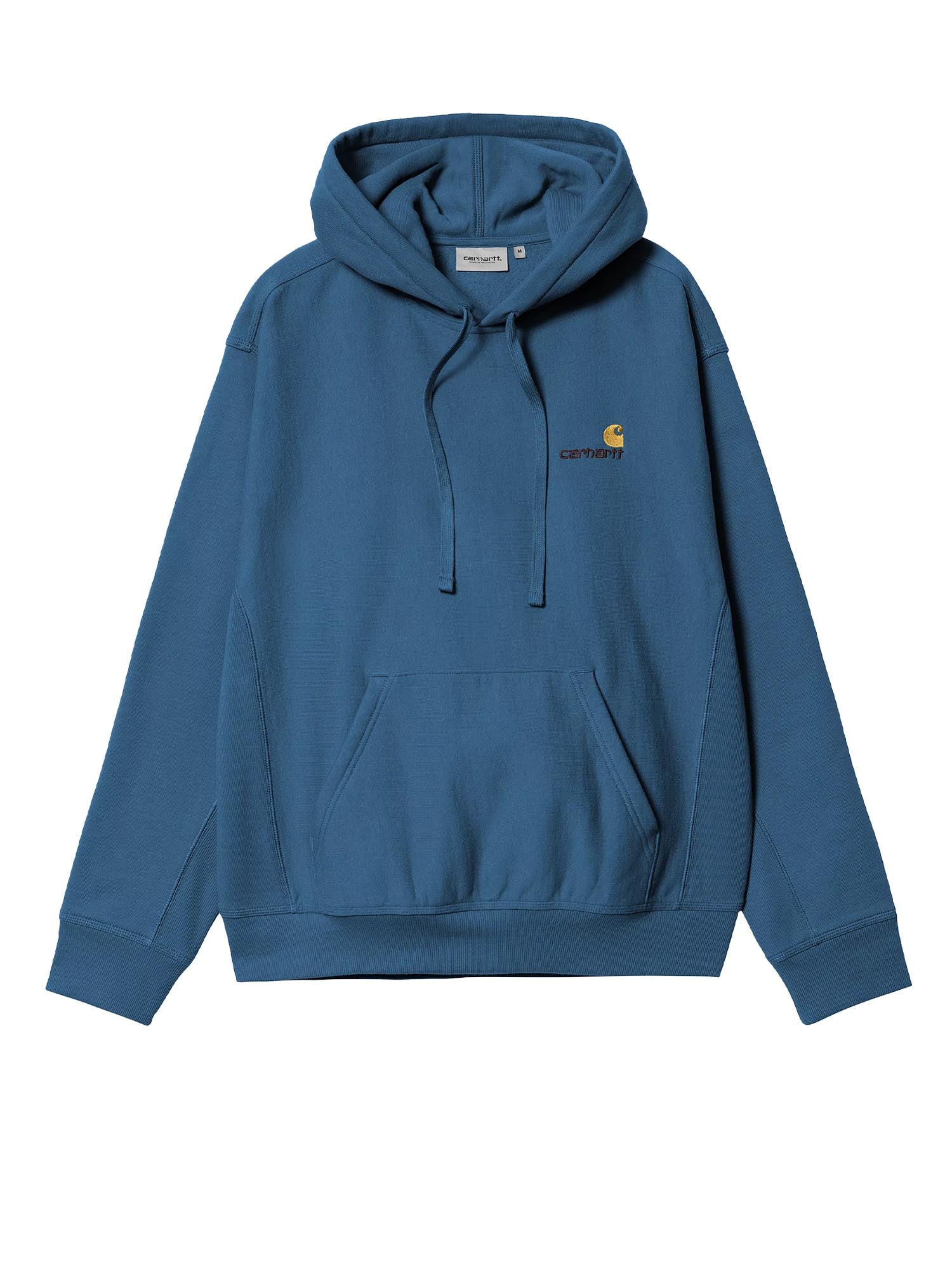 Carhartt Wip Hooded American Script Sweatshirt Blu