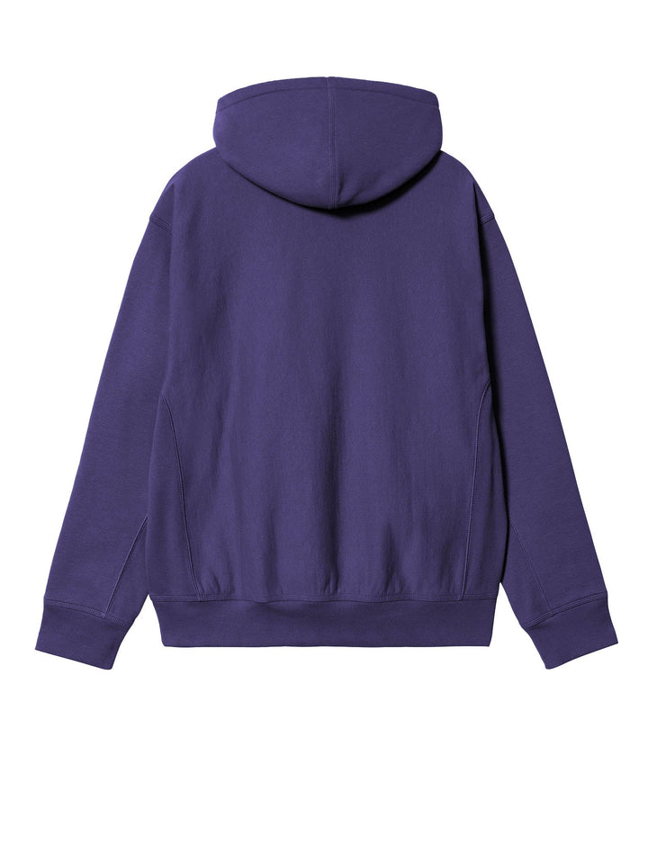 Carhartt Wip Hooded American Script Sweatshirt Viola