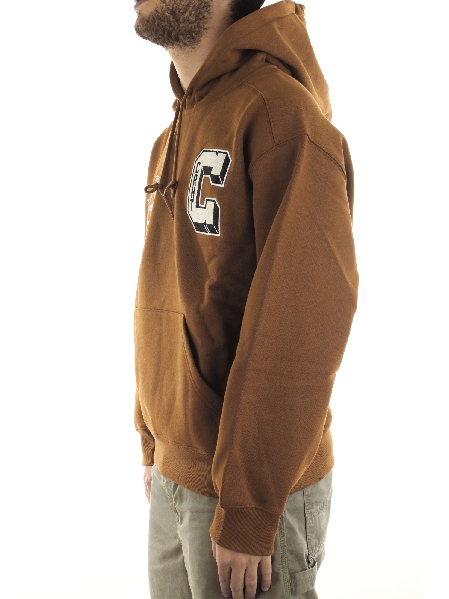 Carhartt Wip Hooded Brown Ducks Sweat Marrone