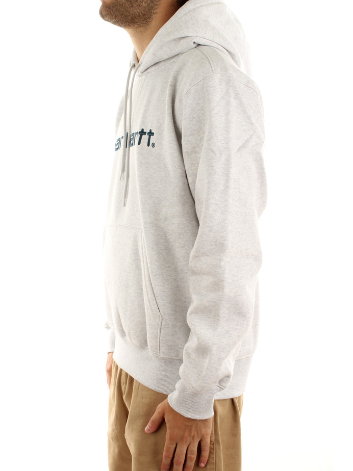 Carhartt Wip Hooded Carhartt Sweatshirt Grigio