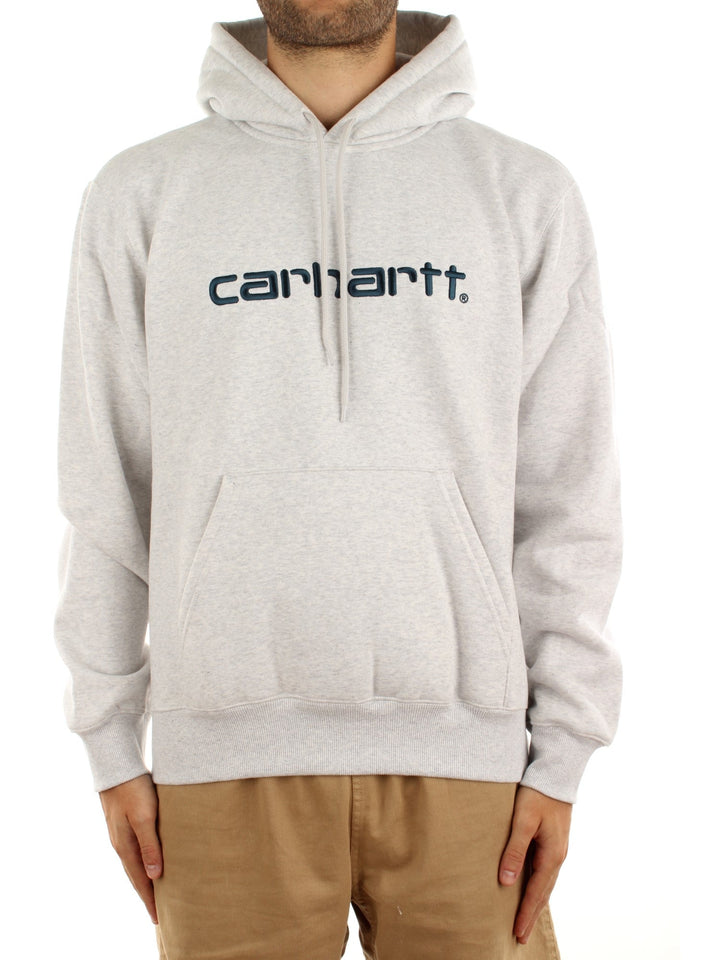 Carhartt Wip Hooded Carhartt Sweatshirt Grigio