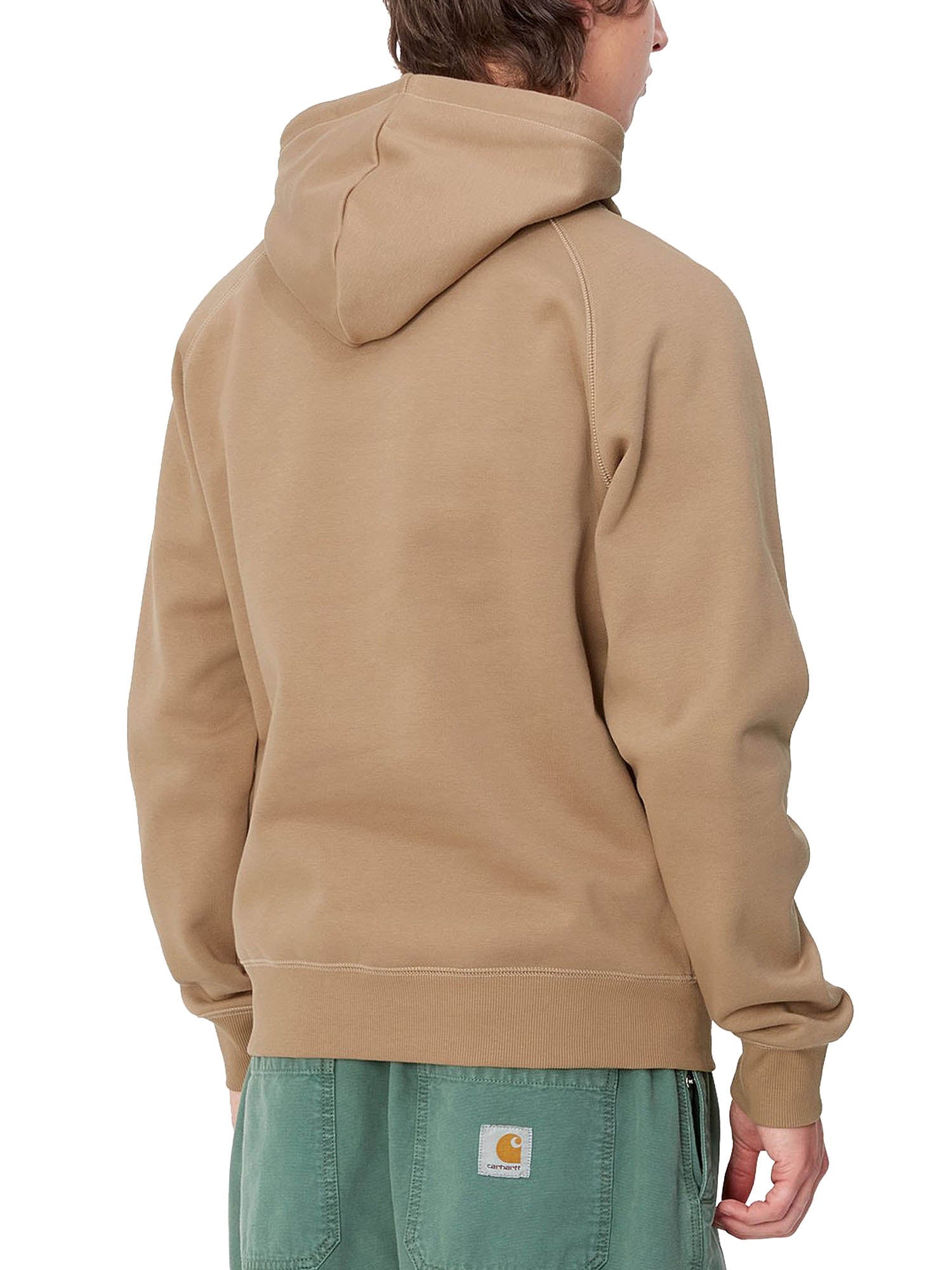 Carhartt Wip Hooded Chase Sweatshirt Beige