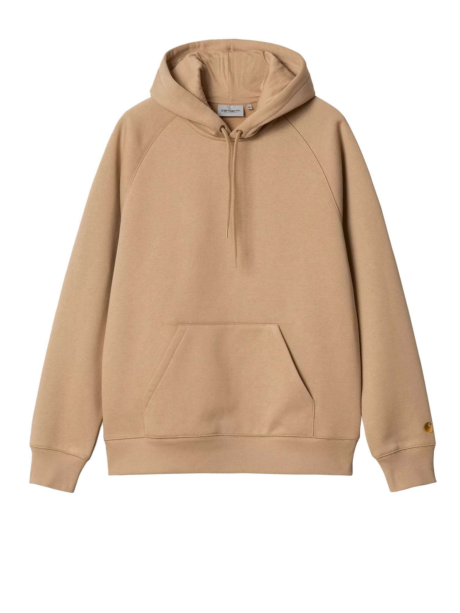 Carhartt Wip Hooded Chase Sweatshirt Beige