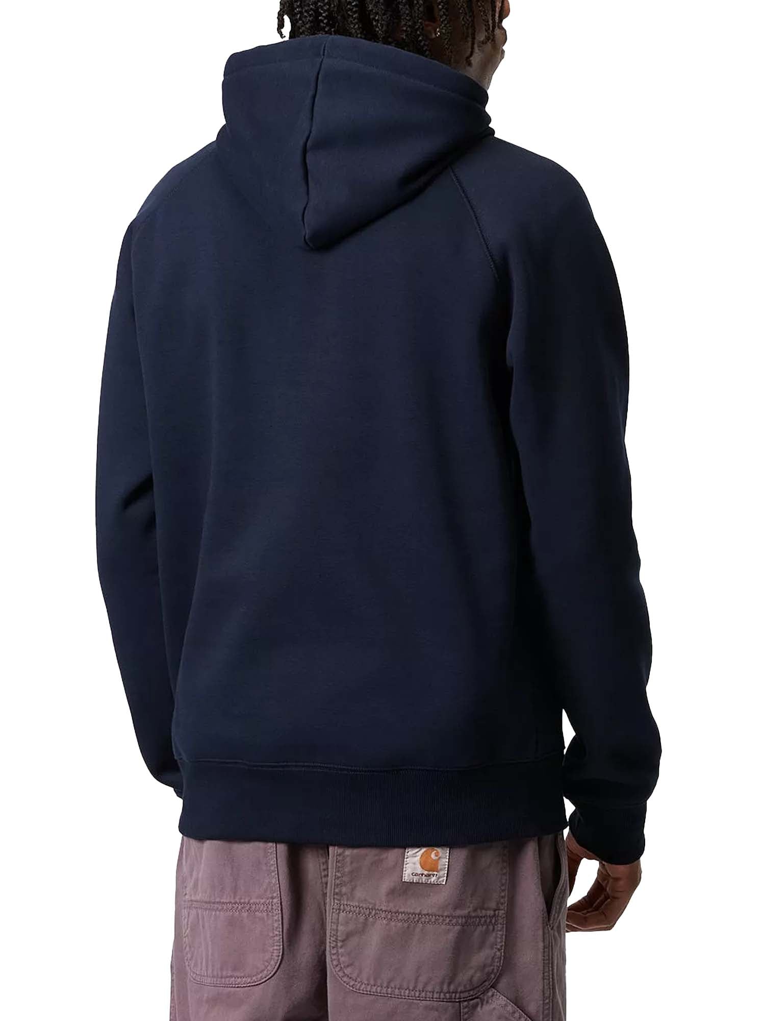 Carhartt Wip Hooded Chase Sweatshirt Blu