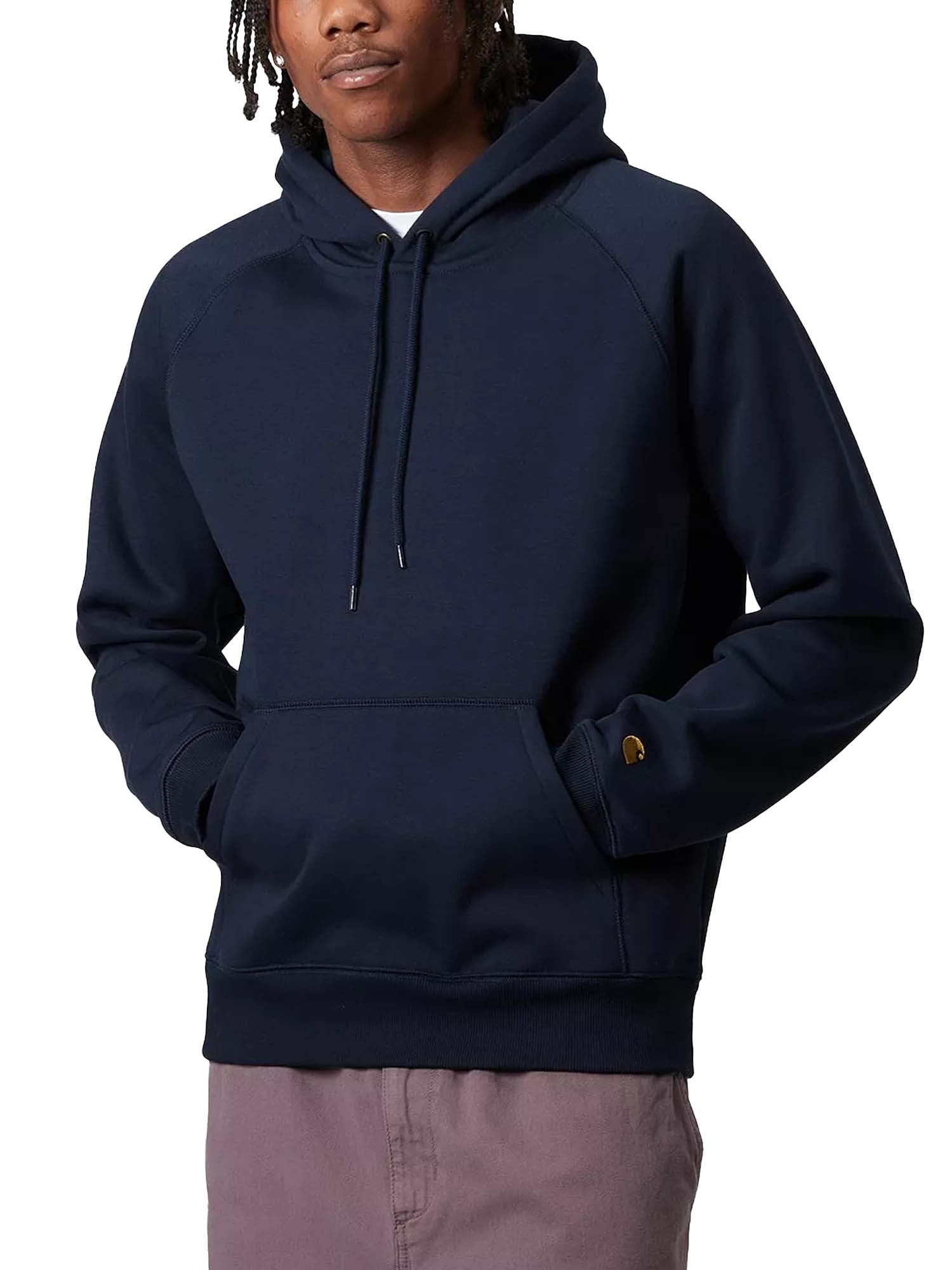 Carhartt Wip Hooded Chase Sweatshirt Blu