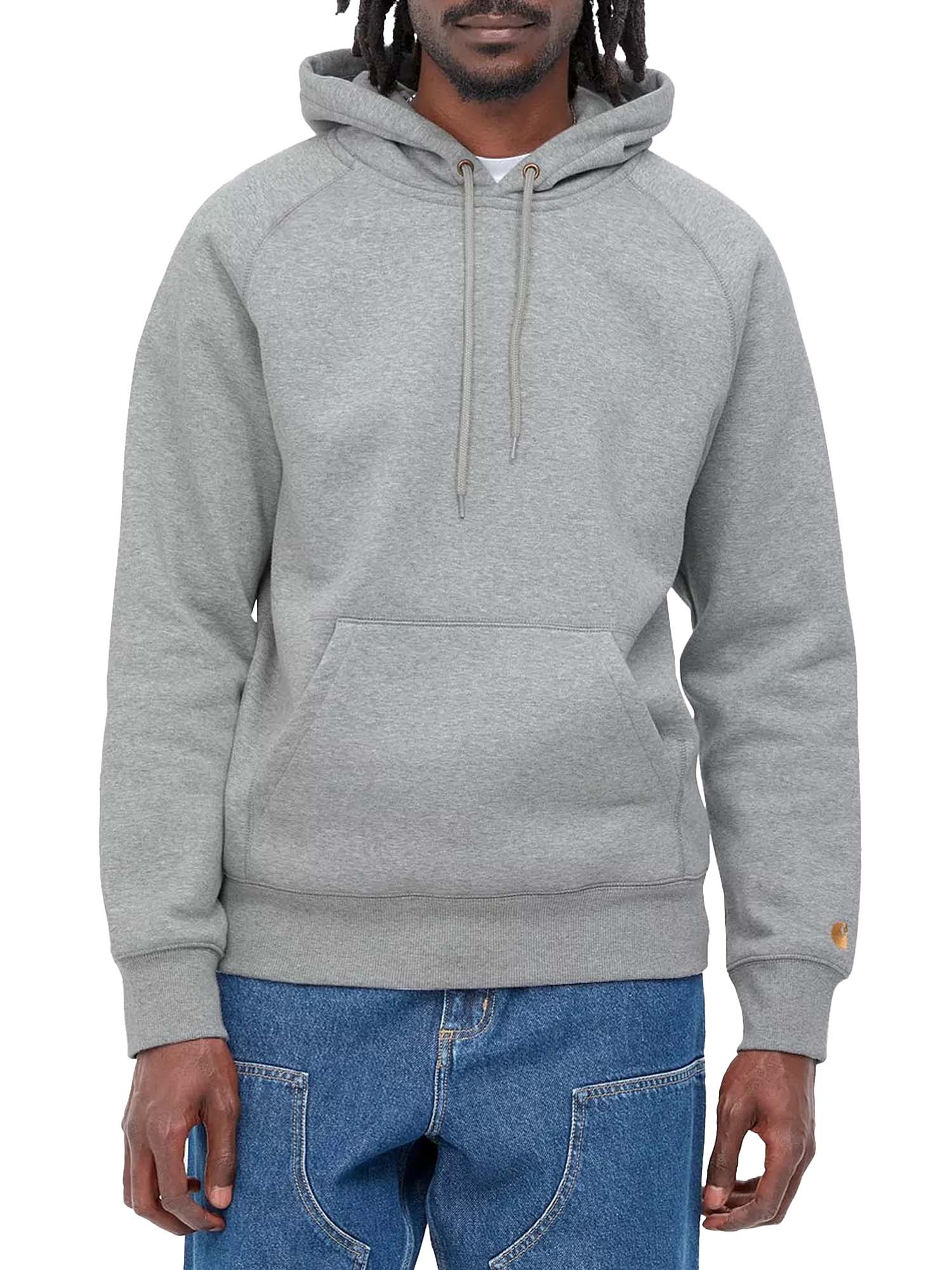 Carhartt Wip Hooded Chase Sweatshirt Grigio