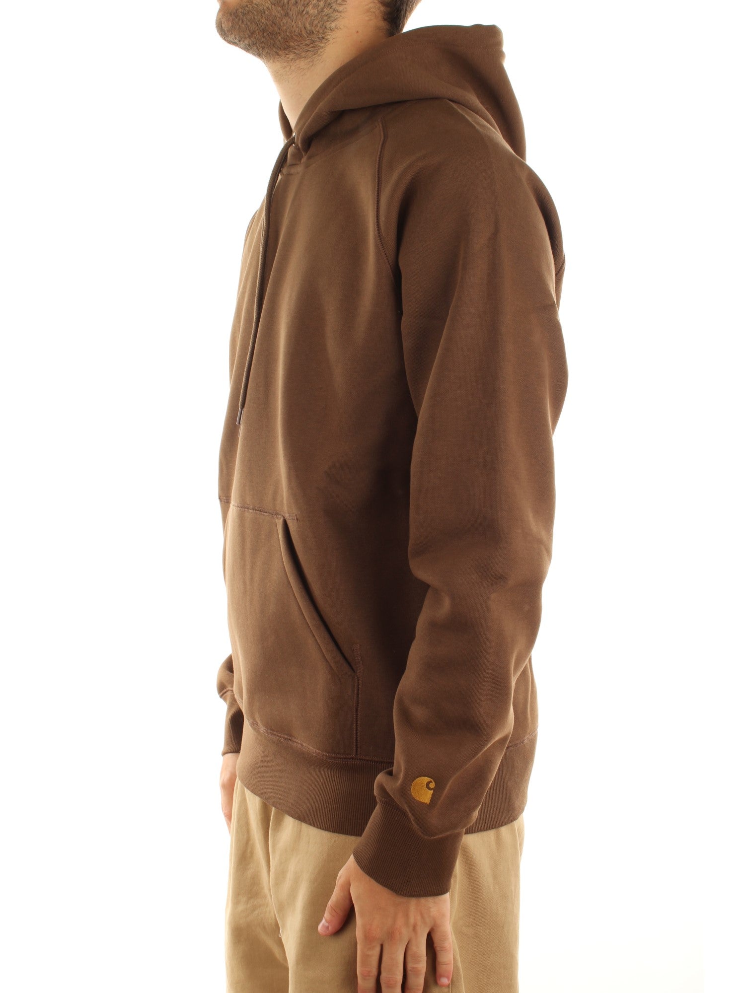 Carhartt Wip Hooded Chase Sweatshirt Marrone