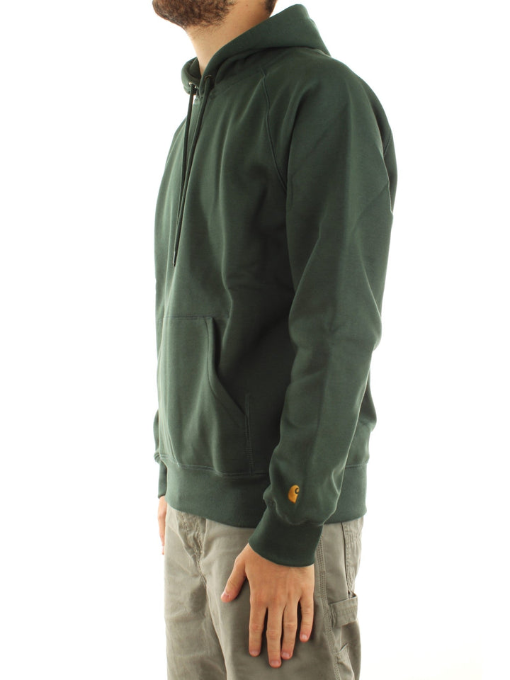 Carhartt Wip Hooded Chase Sweatshirt Verde