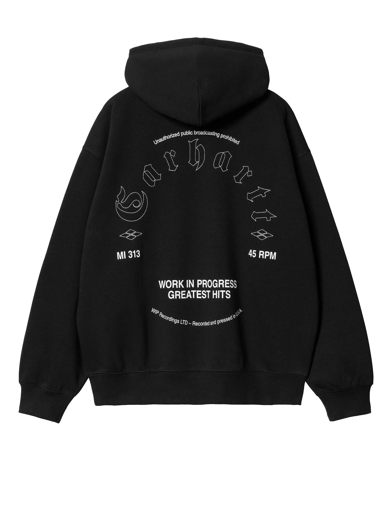 Carhartt Wip Hooded Greatest Hits Sweat Nero