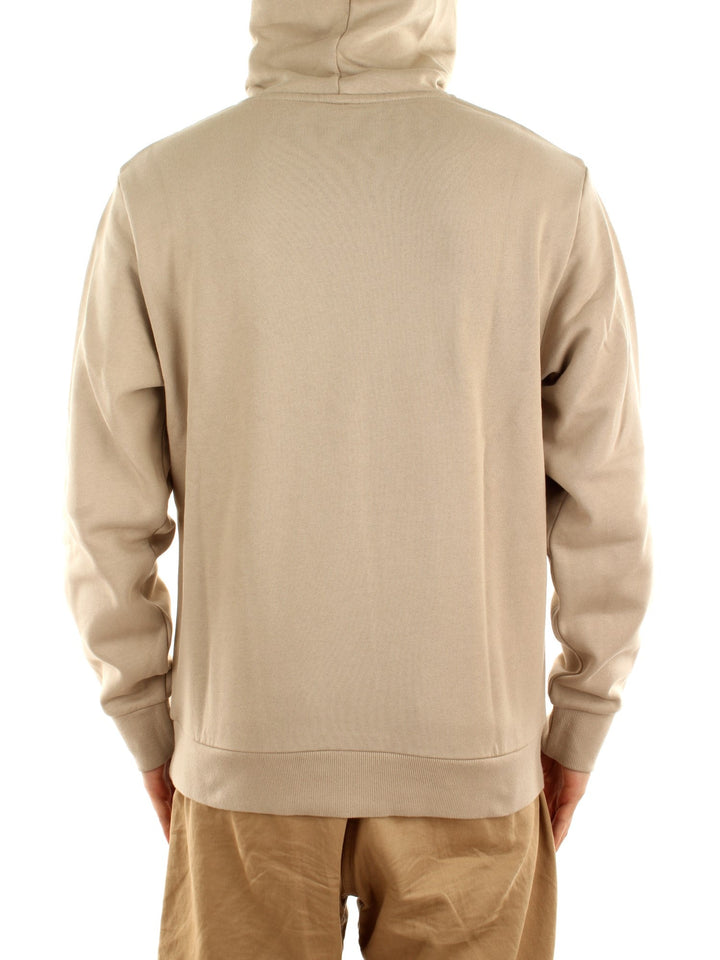 Carhartt Wip Hooded Script Embroidery Sweat Beige