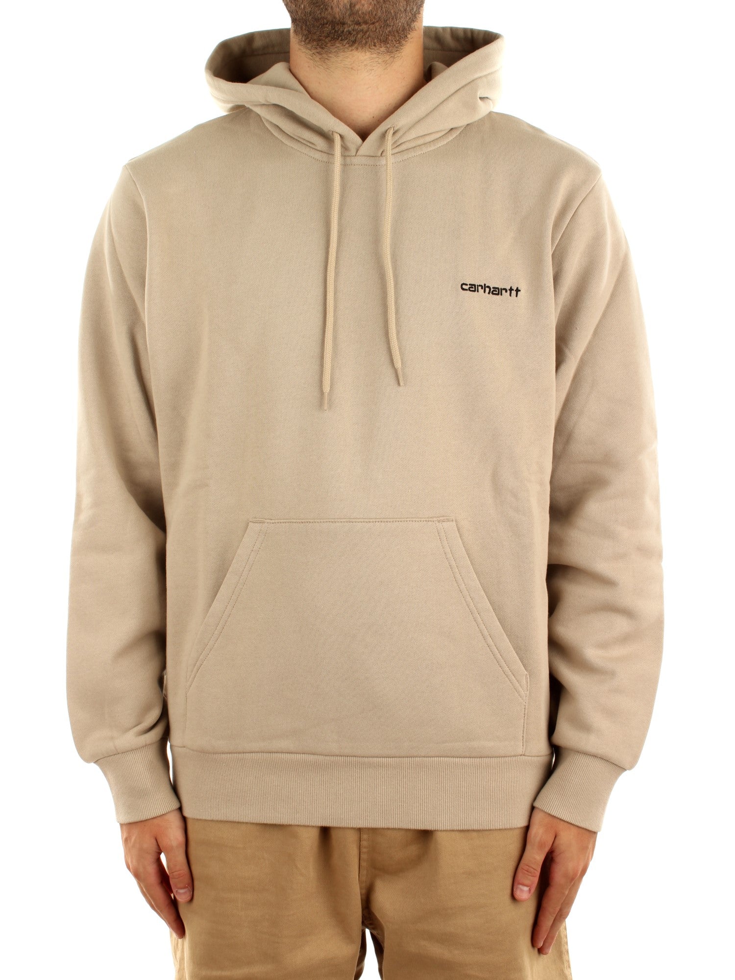 Hooded Script Embroidery Sweat