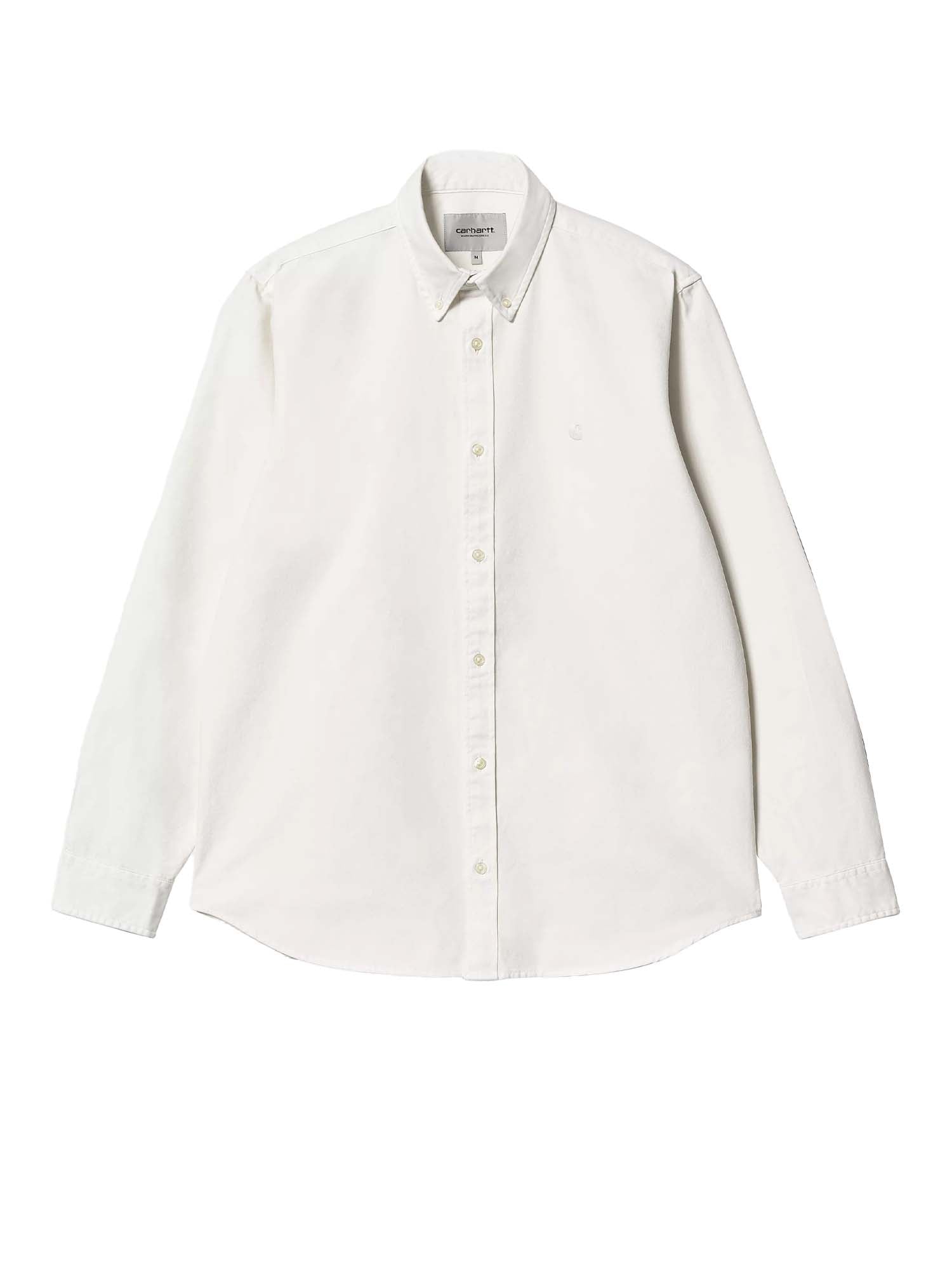 Carhartt Wip L/S Bolton Shirt Bianco