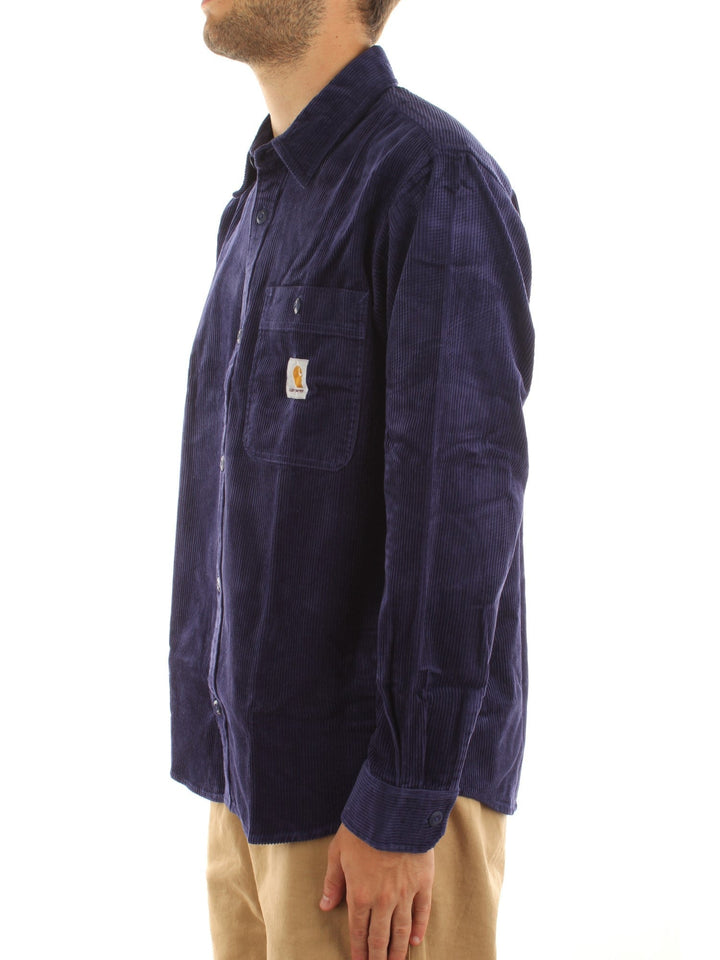 Carhartt Wip L/S Flint Shirt Office Blu