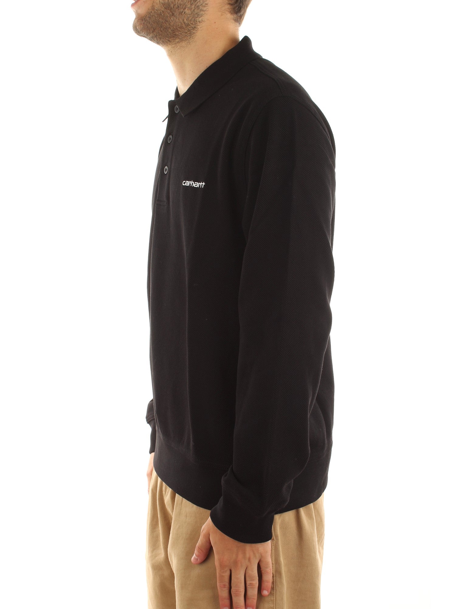 Carhartt Wip L/S Vance Rugby Shirt Nero