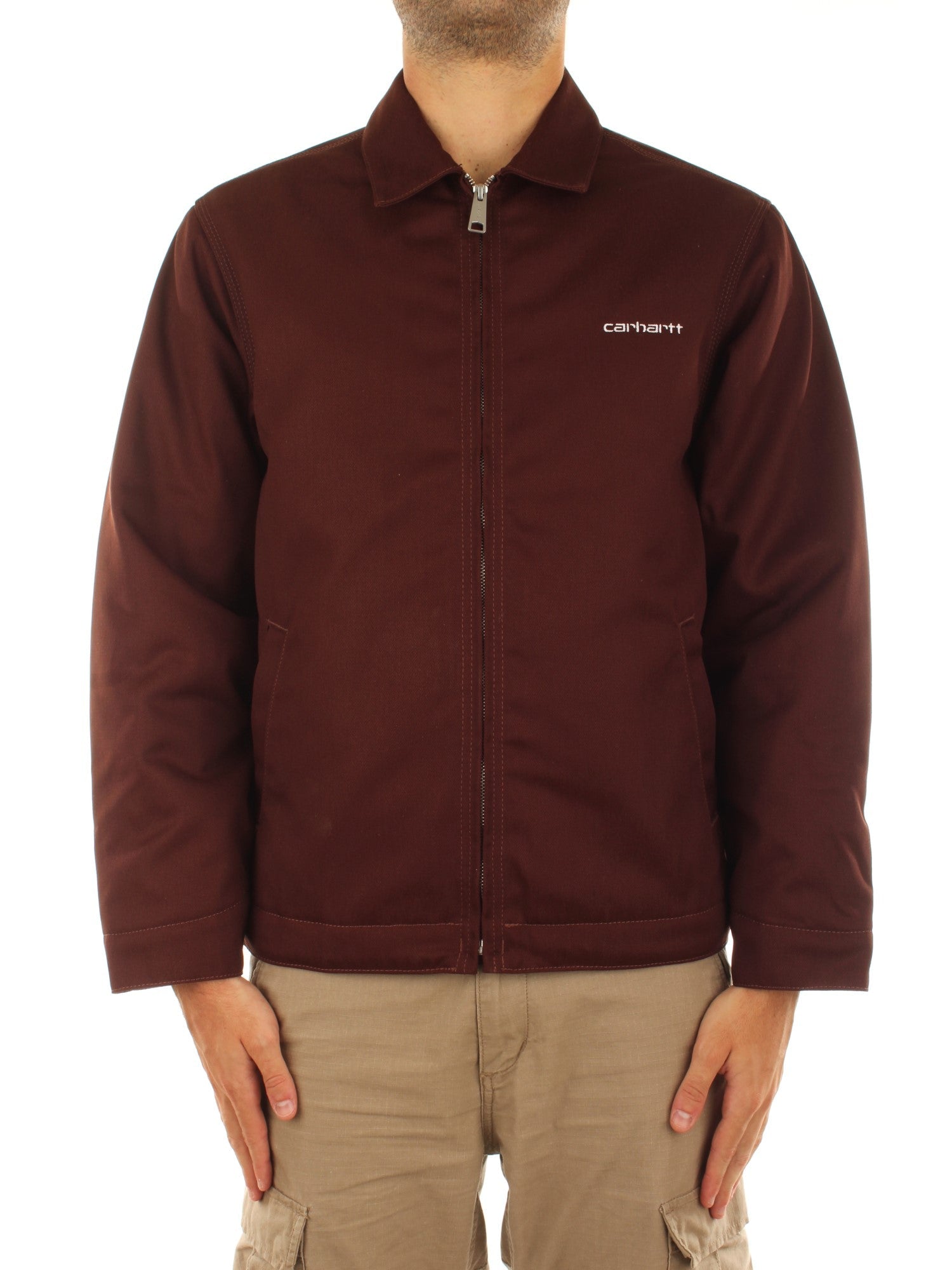 Carhartt Wip Module Script Jacket Marrone