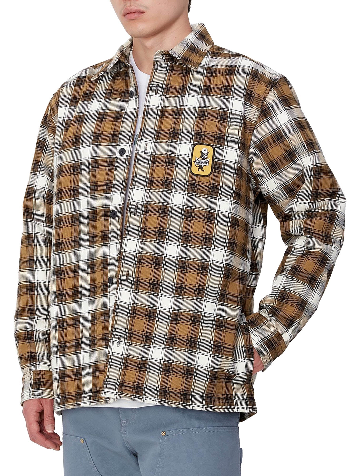 Carhartt Wip Monahan Shirt Jac Marrone